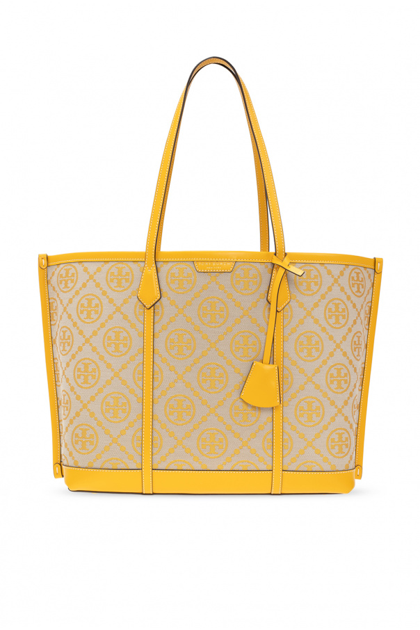 fringe chain shoulder bag Yellow Perry Monogram shopper bag Tory Burch SchaferandweinerShops Italy